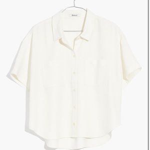 ✨Madewell Breezewoven Beachside Shirttail Top size XL✨